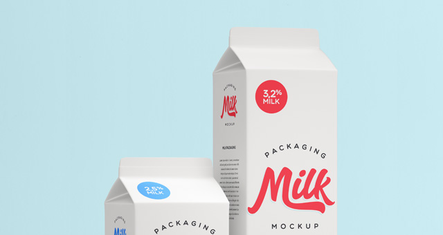 Milk Packaging Psd Mockup Psd Mock Up Templates Pixeden