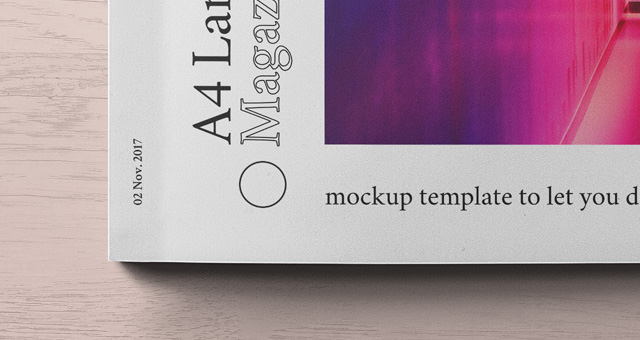 Download A4 Landscape Psd Magazine Mockup 2 | Psd Mock Up Templates ...