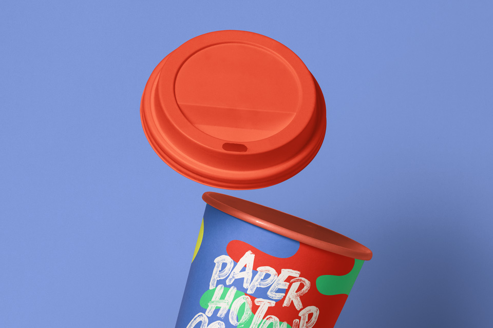 Paper Hot Drink Cups Mockup By INC Design Studio