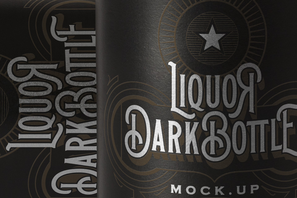 Download Dark Psd Liquor Bottle Mockup Vol2 | Psd Mock Up Templates | Pixeden