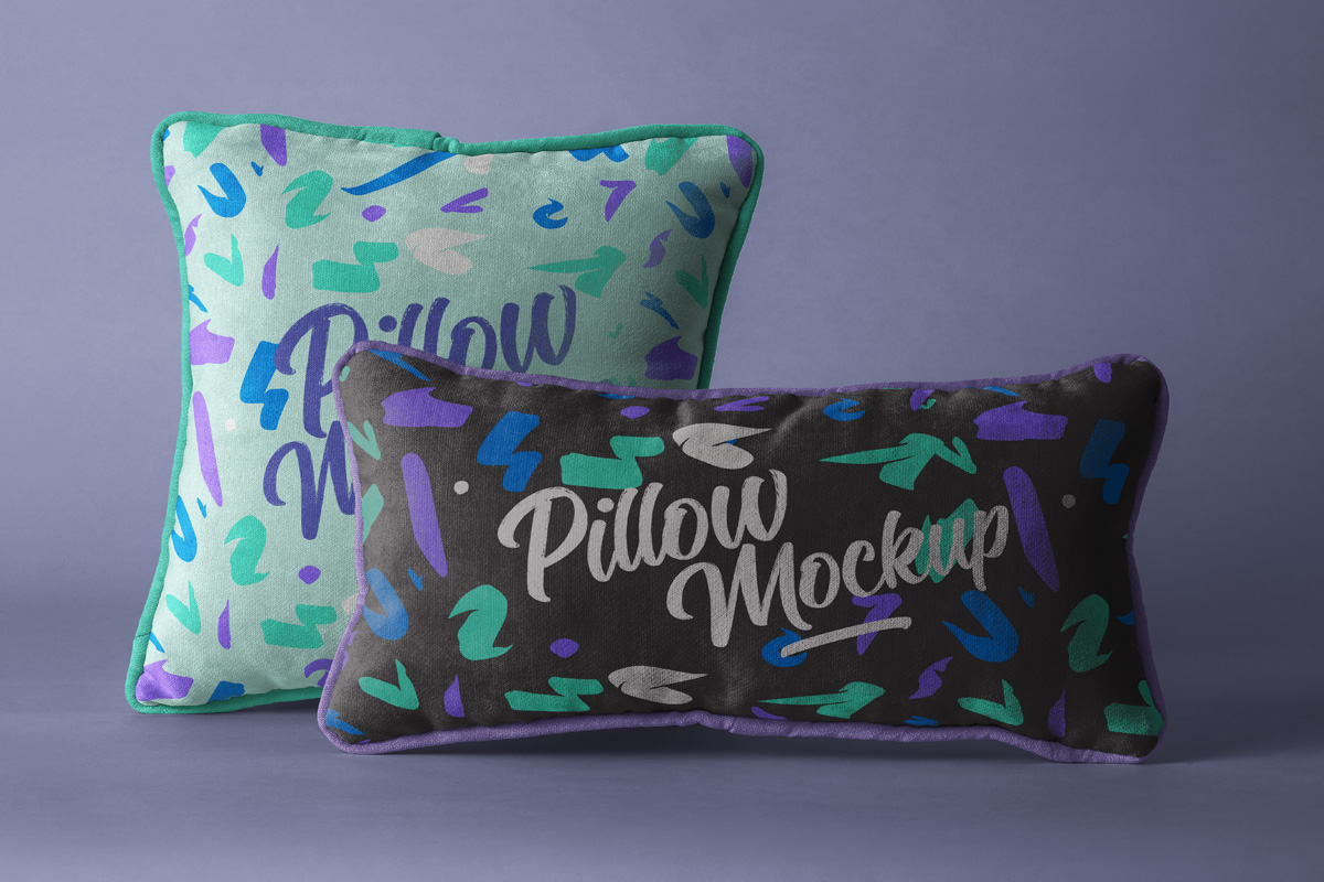 Psd Throw Pillow Mockup Set | Psd Mock Up Templates | Pixeden