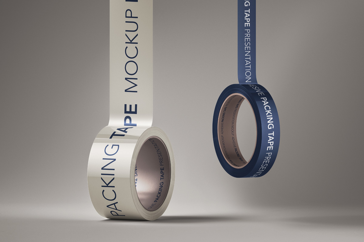 Download Branded Psd Packing Tape Mockup | Psd Mock Up Templates ... PSD Mockup Templates