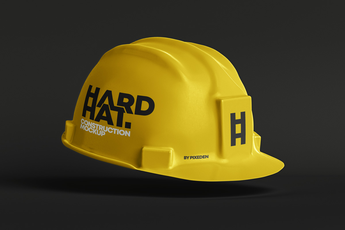 Psd Hard Hat Construction Mockup Psd Mock Up Templates Pixeden