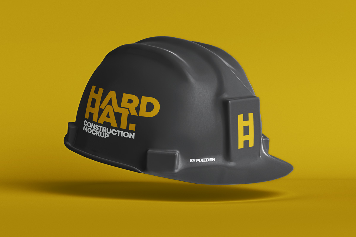 Download Psd Hard Hat Construction Mockup Psd Mock Up Templates Pixeden Yellowimages Mockups