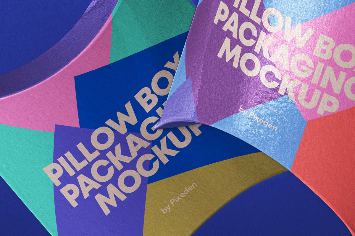 Download Psd Pillow Box Packaging Mockup 3 | Psd Mock Up Templates ...