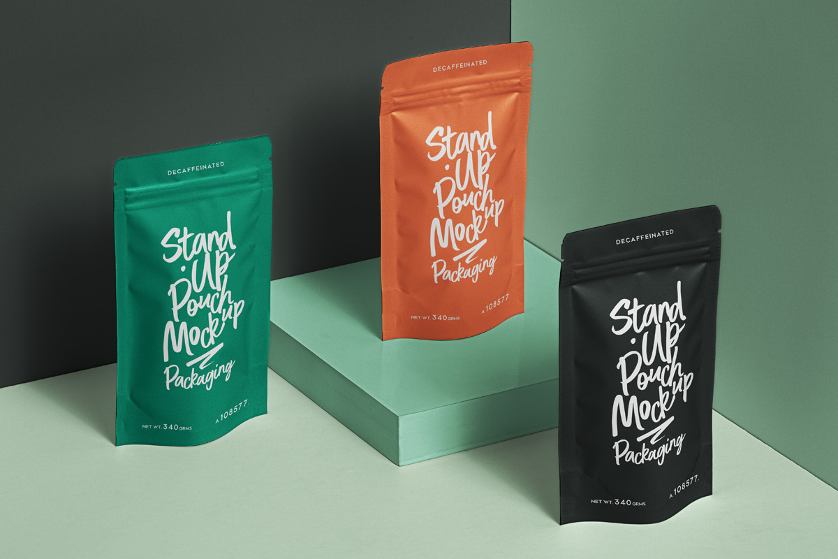 Packaging Psd Stand Up Pouch Mockup Psd Mock Up Templates Pixeden