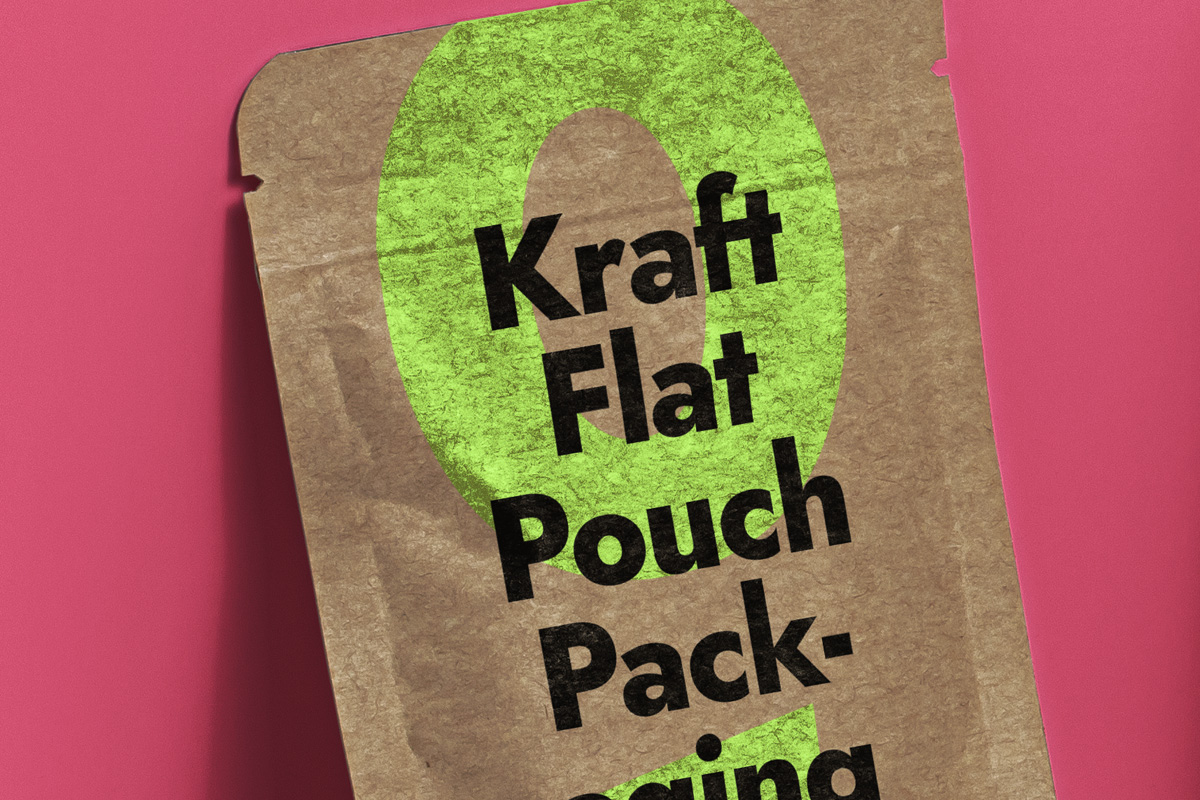 Download Psd Kraft Flat Pouch Packaging Mockup | Psd Mock Up Templates | Pixeden