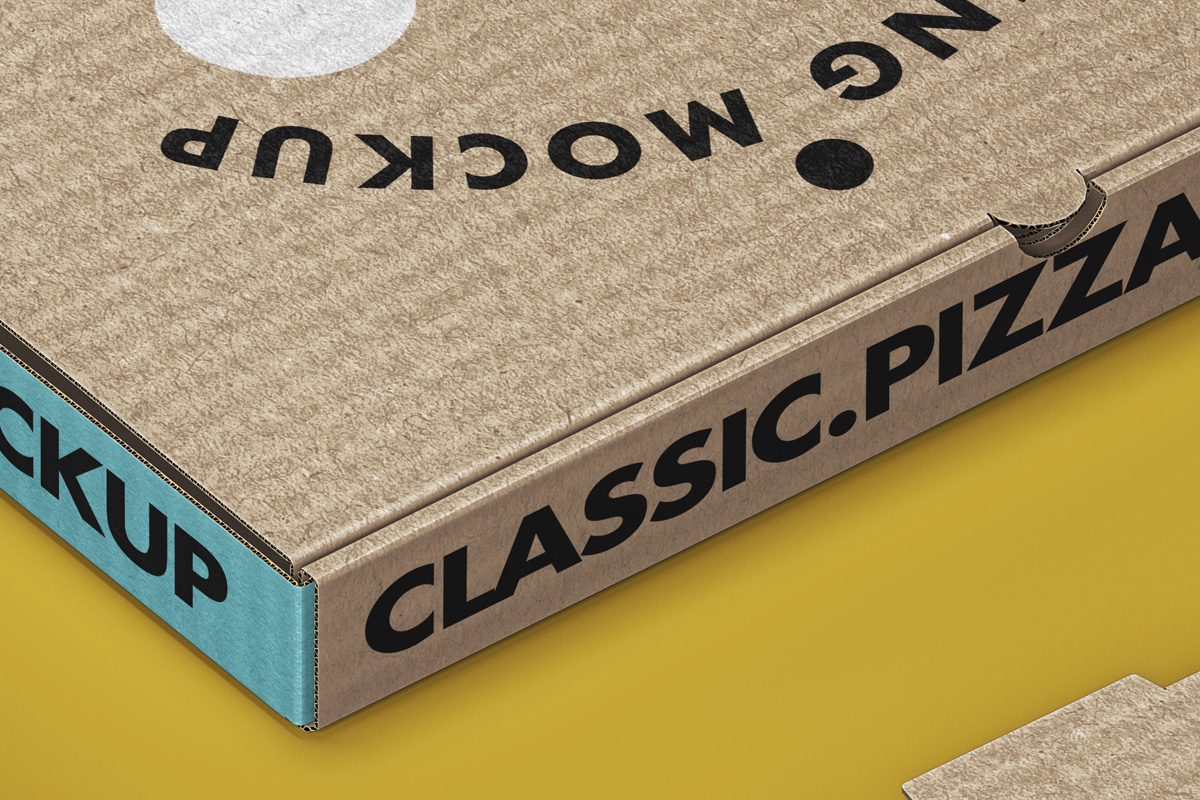 Download Square Psd Pizza Box Packaging Mockup | Psd Mock Up Templates | Pixeden